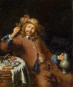 Pieter Cornelisz. van Slingelandt Breakfast of a Young Man painting